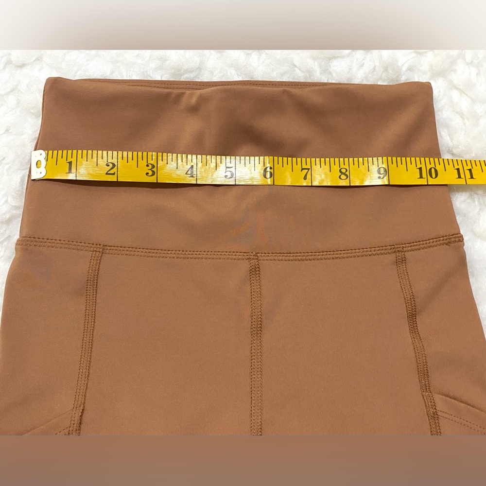 American Eagle Womens XS Tan Pocket Leggings Boho Fall Activewear Streetwear - Picture 8 of 12